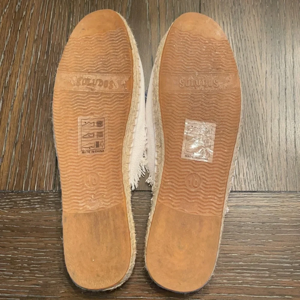 Soludos Frayed Tassel Espadrille Loafer Mules - Picture 11 of 16